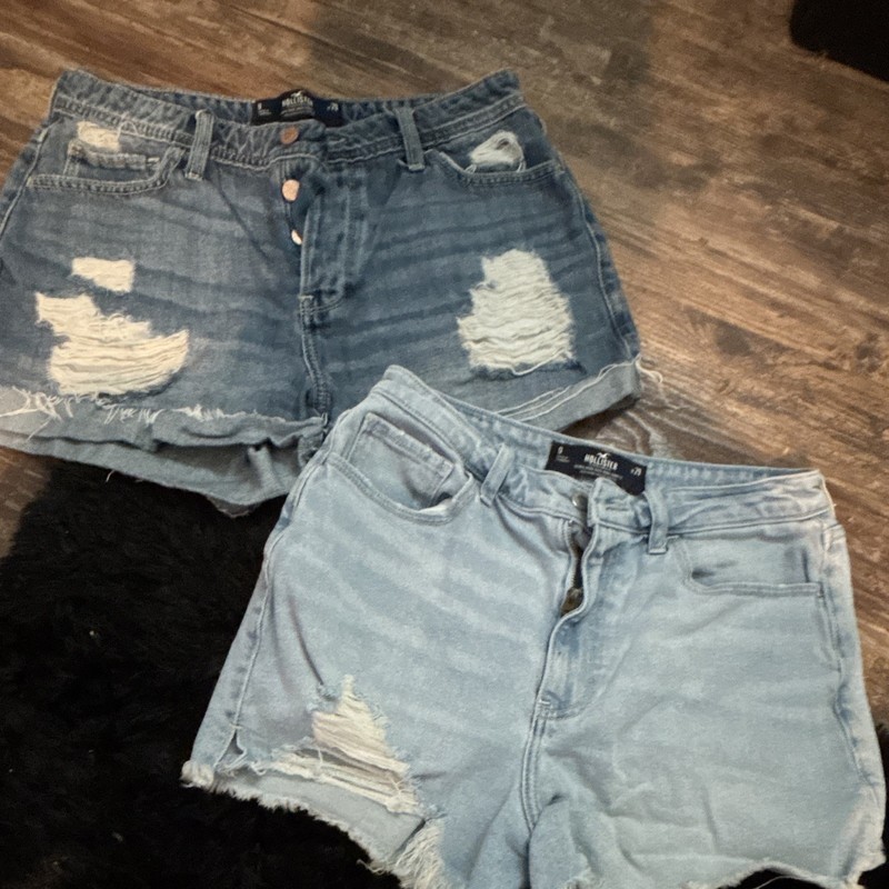 Hollister Women’s Ultra High-Rise Mom Denim Shorts 3″ Inseam Size 9 W29 Blue