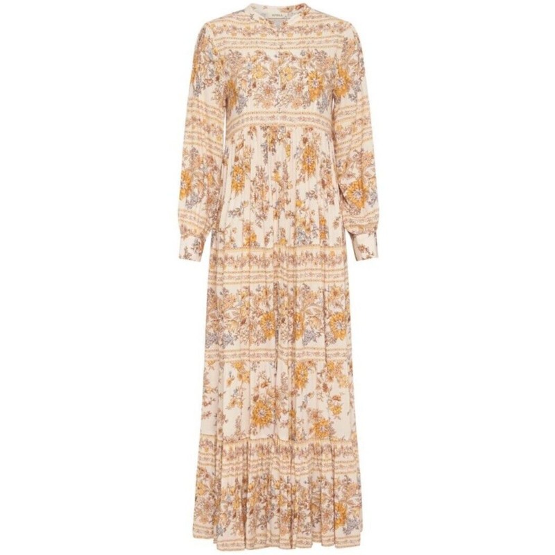 Spell Meadowland Maxi Dress Size M AU 10-12 US 6-8 Print Long Sleeve Duster gallery