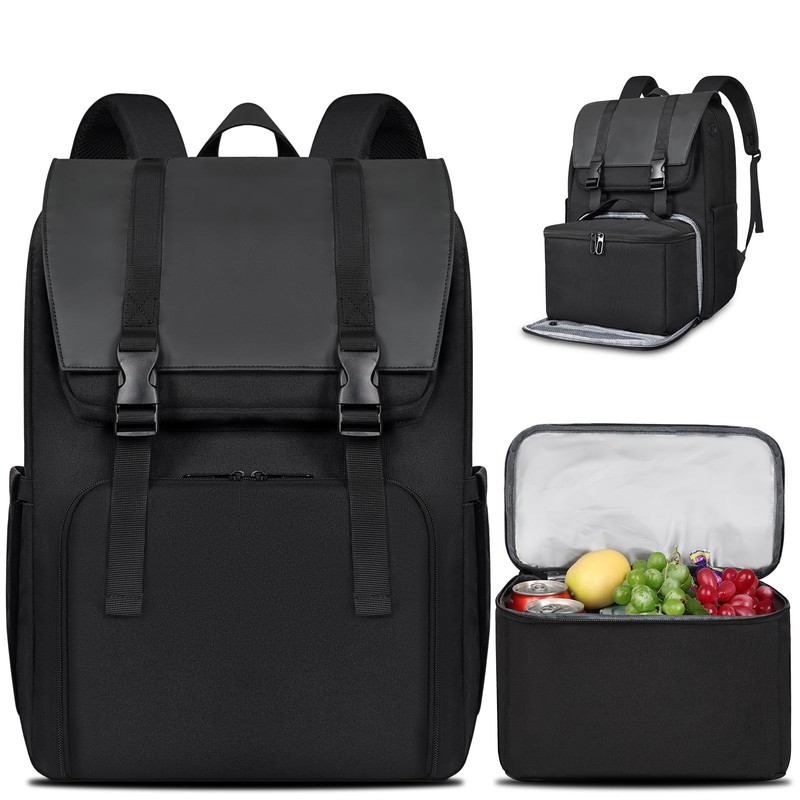 Lunch Backpack, Laptop Backpack 15.6 inch w/Insulated Cooler Lunch for Men , …