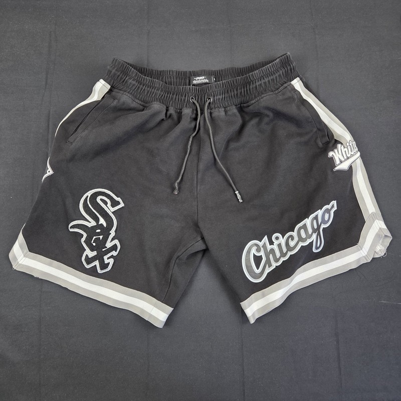 Pro Standard Chicago White Sox Shorts Mens 3XL Black Drawstring Waist Cotton