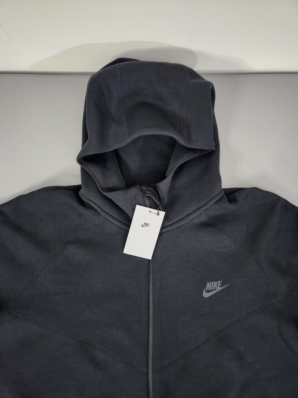Nike Sportswear Tech Fleece Hoodie Triple Black FB7921-010 Men's Size 2XL New gallery