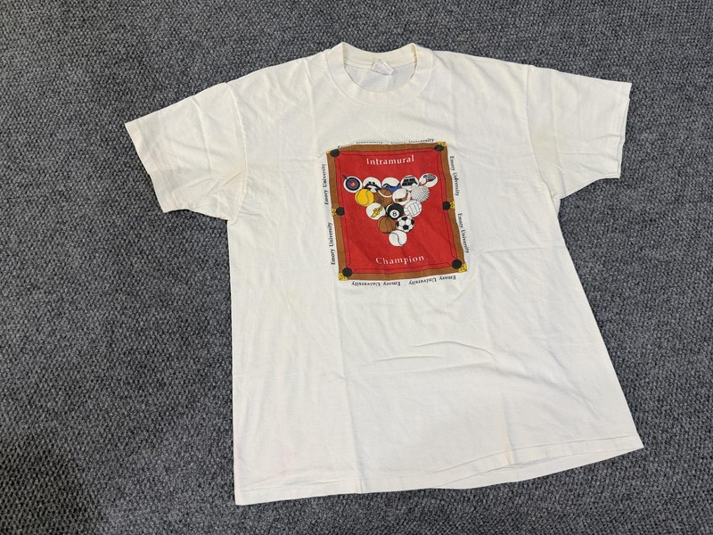 Vintage Stedman Shirt Mens XL Emory University Intramural Champion Graphic Tee