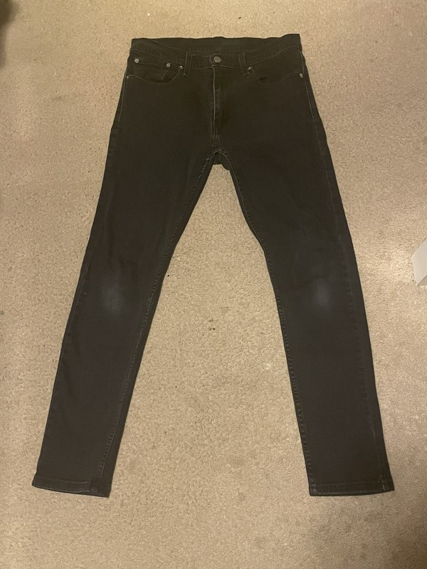 Levi’s 512 Jeans Mens Tagged 32×32 Black Levis Pants Measure 30×29