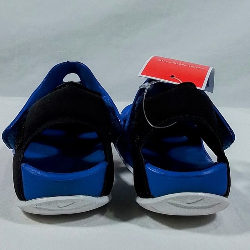 NIKE Sunray Protect 3 Toddler Sandals-9-Blue-Game Royal/White-Black gallery