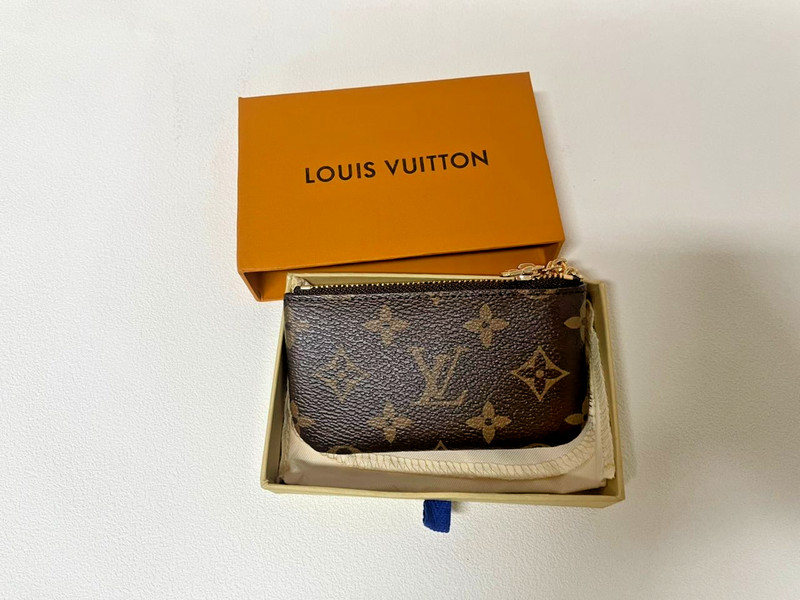 Authentic Louis Vuitton Monogram Key Pouch Pochette Cles Coin Purse gallery