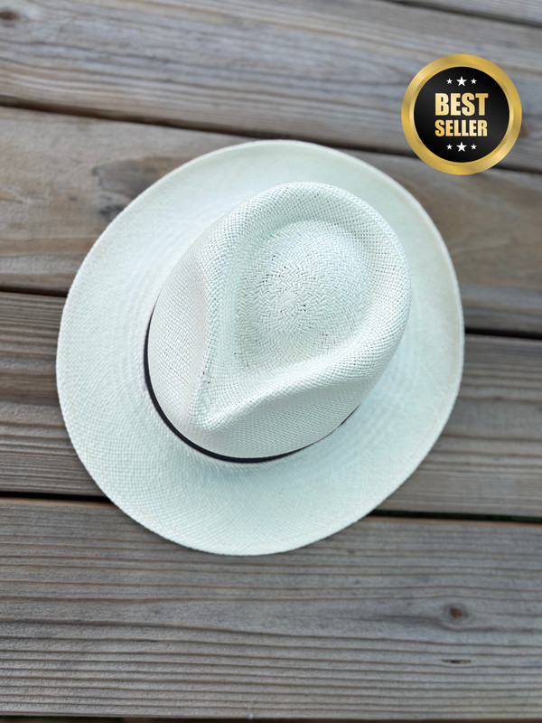 Classic Fedora |Genuine Panama hat| 100% Toquilla Straw | Handwovwn in Ecuador gallery