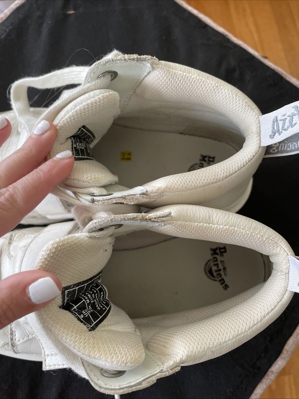 Dr Martens Zuma Mono White Leather Chunky Bex Strap Boots Size 6UK 8US Women’s gallery