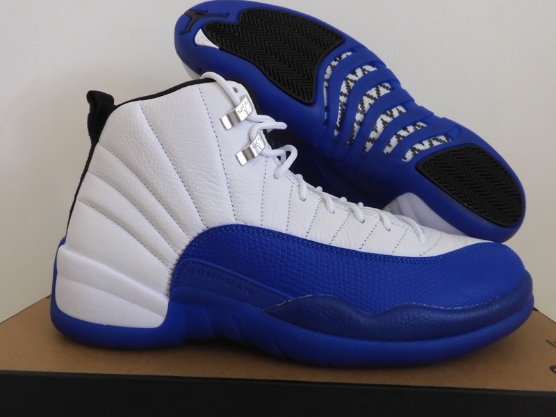Nike Air Jordan 12 Retro “Blueberry” White-Black-Game Royal Sz 10.5 [CT8013-140]