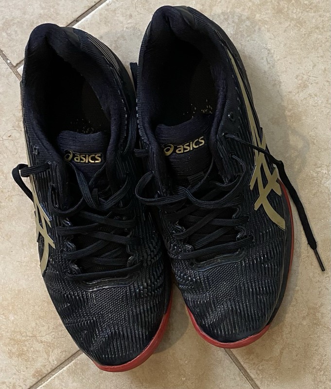 Asics Gel Solution Speed FF L.E Tennis Shoes Womens 6.5 Black 1041A054 Athletic