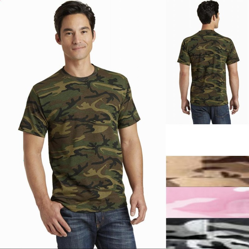 Port & Company ® Core Cotton Camo Tee PC54C Mens S-4XL