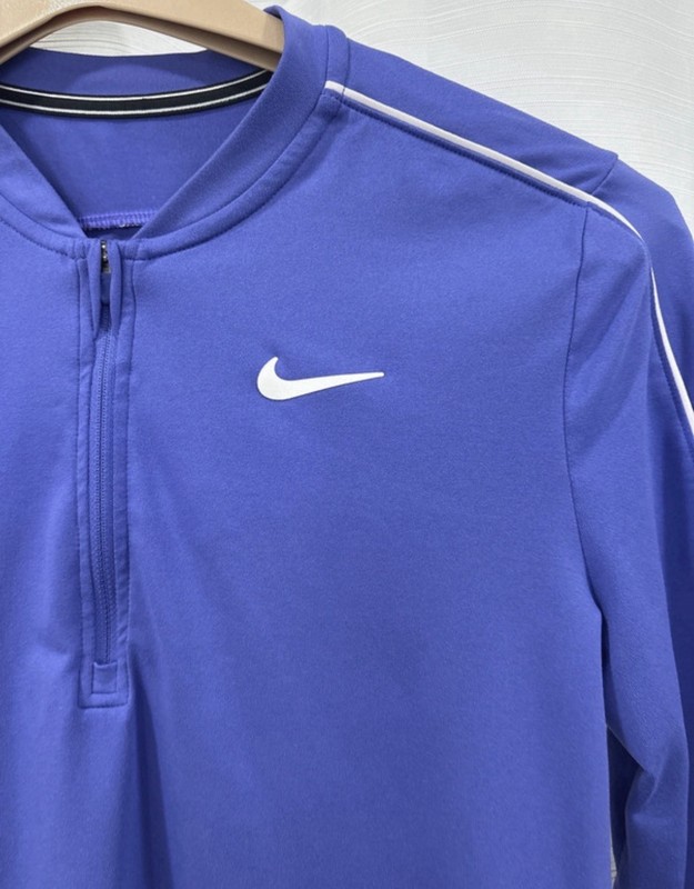 Nike Dri-FIT court half zip Long Sleeve Pullover Top M gallery