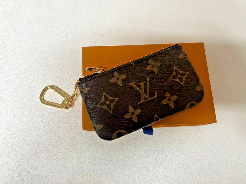 Authentic Louis Vuitton Monogram Key Pouch Pochette Cles Coin Purse gallery