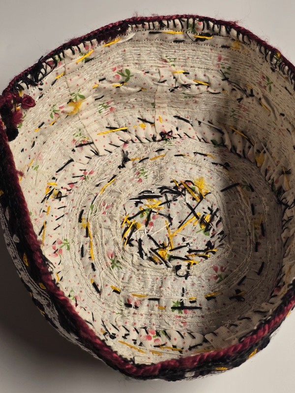 Turkmen Handmade Hat Embroidery Multicolored Tribal Vintage gallery