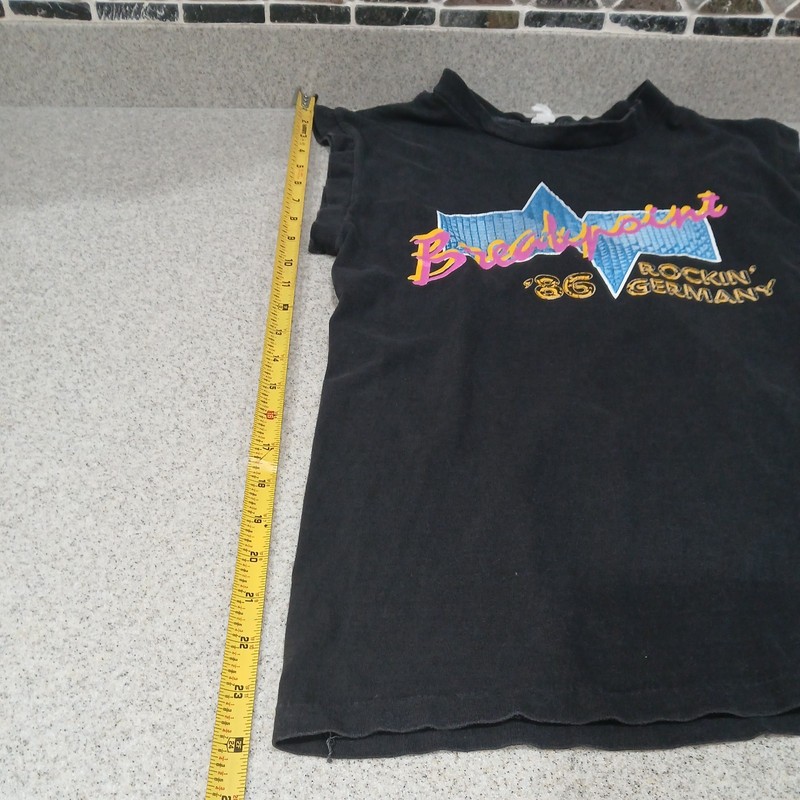 Vtg 1986 Break Point Rockin' Germany Concert T-Shirt Super Rare C pics Beautiful gallery