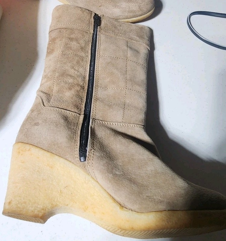 Winter Suede Wedge Boots gallery