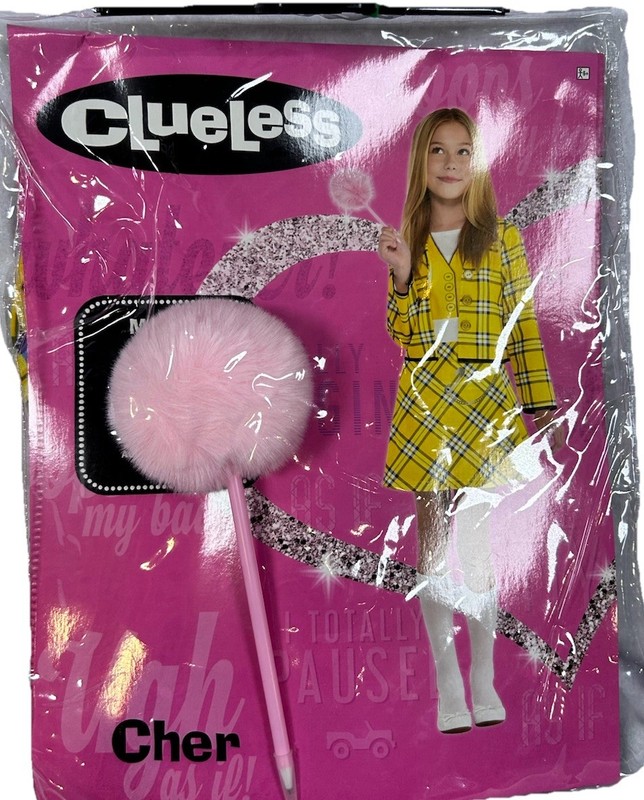 Girls Clueless Cher Costume Kids No Clue School Girl 1990s Film TV Hens Party