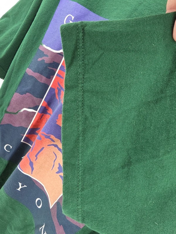 Vintage Jerzees Grand Canton Graphic Short Sleeve Shirt Men's XL Dark Green 90s gallery