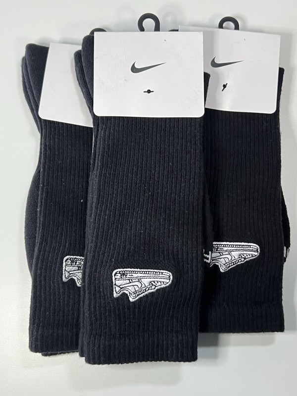 Nike Dri-Fit Everyday Plus Air Force One 1 Sneaker Crew Socks NWT Men’s Size L