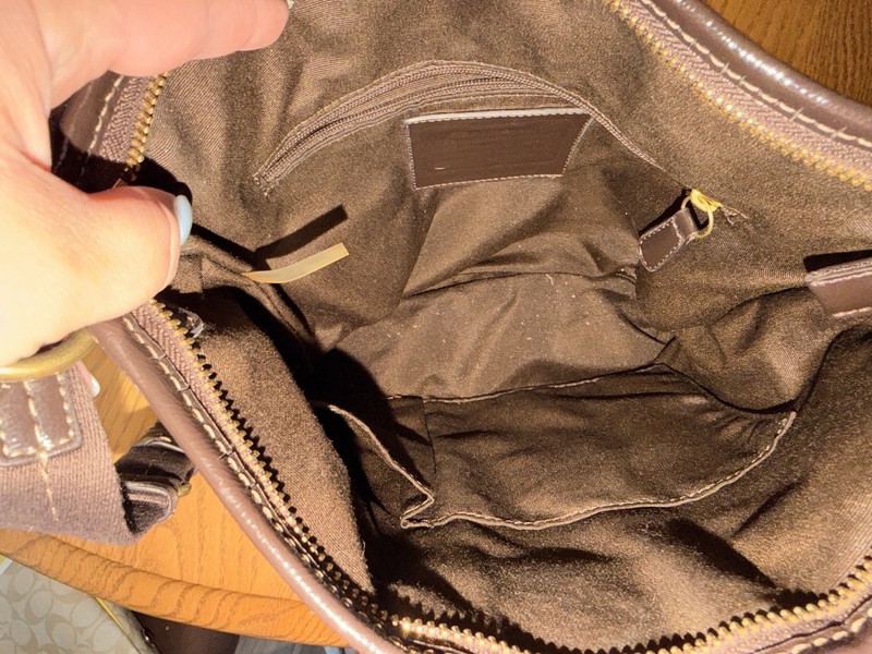 COACH F21905 SIGNATURE STRIPE DUFFLE SIGNATURE FABRIC KHAKI/MAHOGANY gallery