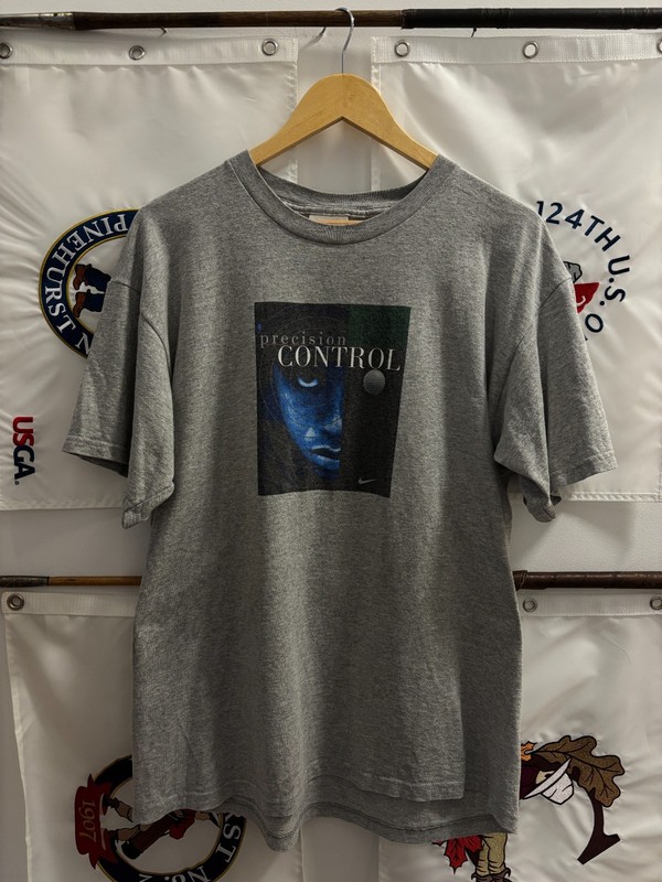 1990s Vintage Nike Golf Tiger Woods Precision & Control T Shirt Size M