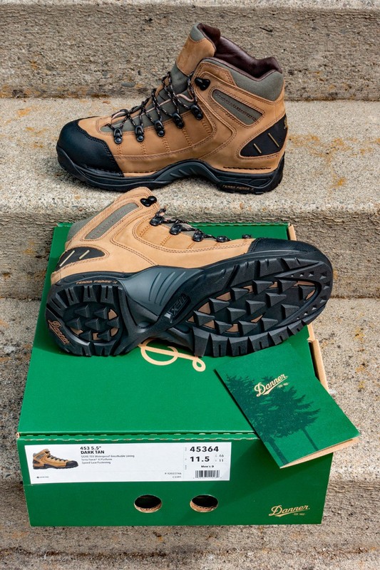 NEW! Danner 453 GTX Boots Mens 11 1/2 Dark Tan Leather Hiking Waterproof 5.5 in. gallery