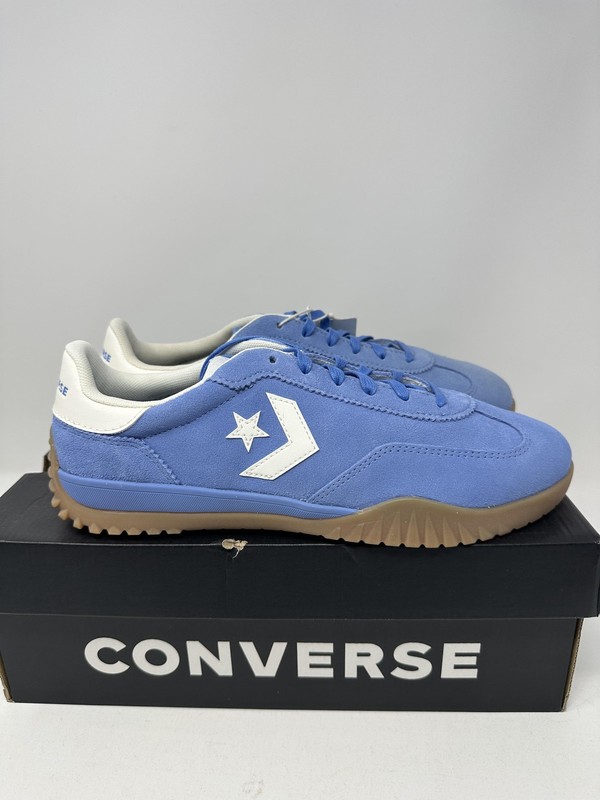 Converse Run Star Trainer Ox Shoes Mens Size 9 Blue Suede Gum Sole A11504C