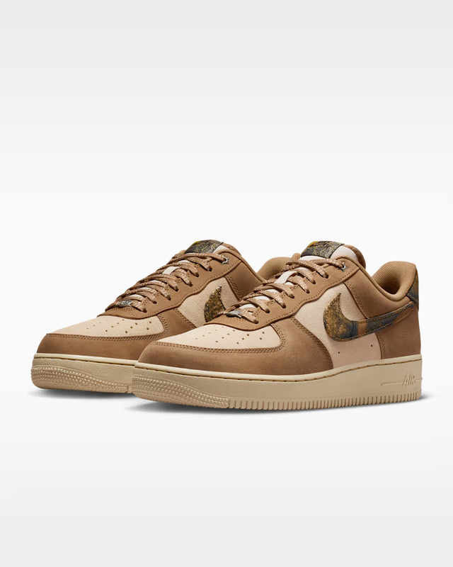 Nike Air Force 1 ’07 LV8 Casual Shoes Tan / Brown Sz 8.5 IO9803 200