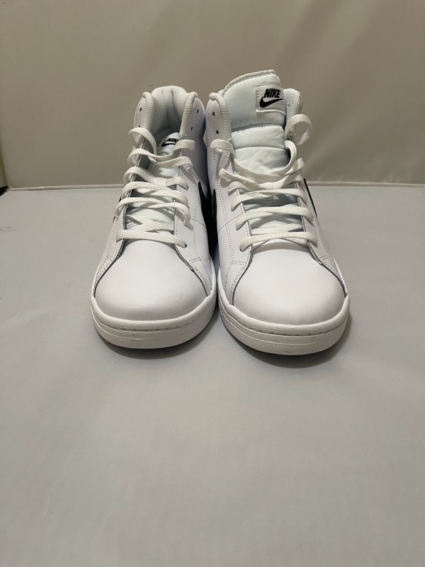 Nike Court Royale 2 Mid Sneakers Mens 12 White Black Comfort Lace Up CQ9179-100