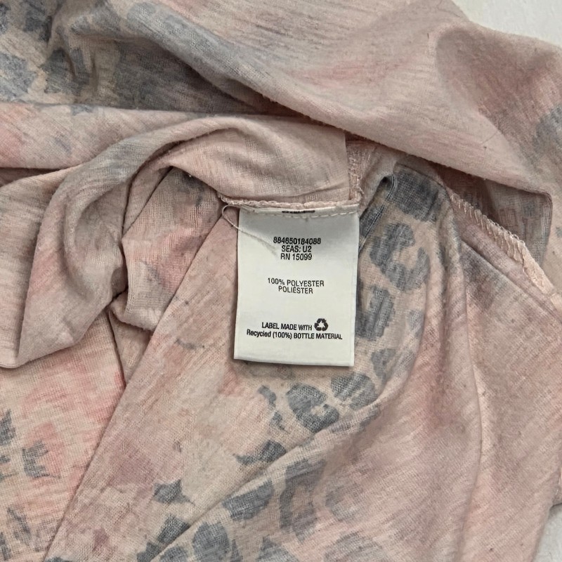 Laura Scott Peach/Pink Floral Tunic Womens Size L gallery