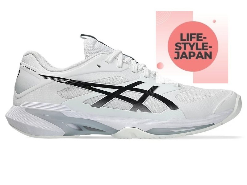ASICS SOLUTION SPEED FF 4 AC 1041A532 100 White Black Men Tennis Shoes