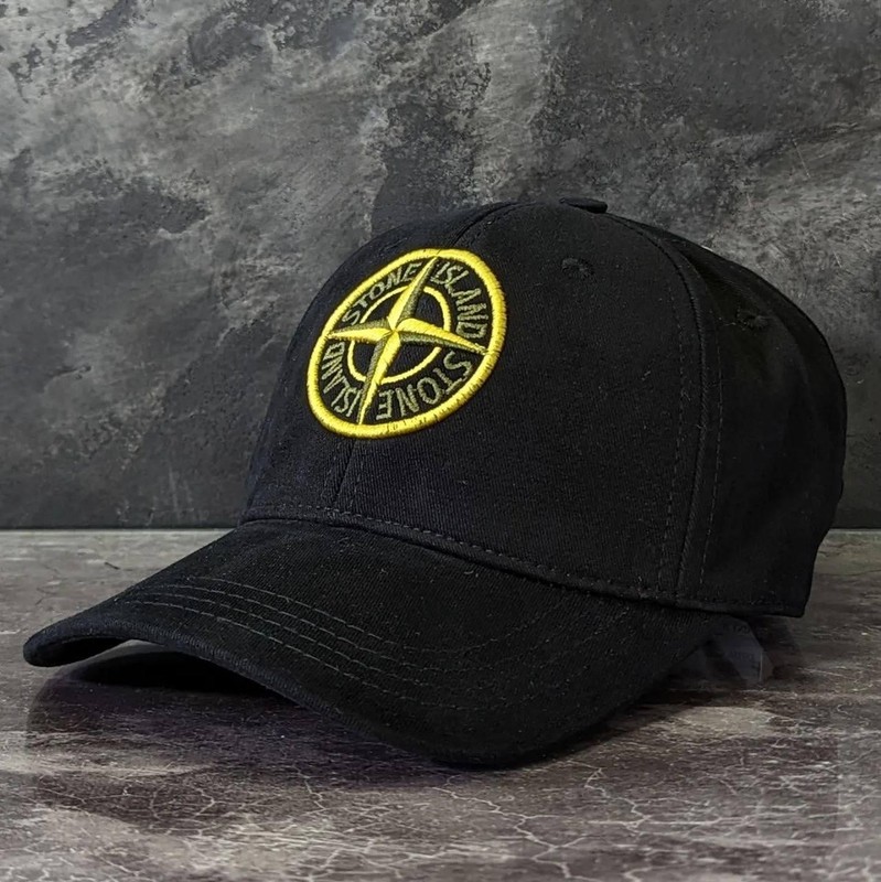 Premium Men’s Black Baseball Cap – Embroidered Compass Patch