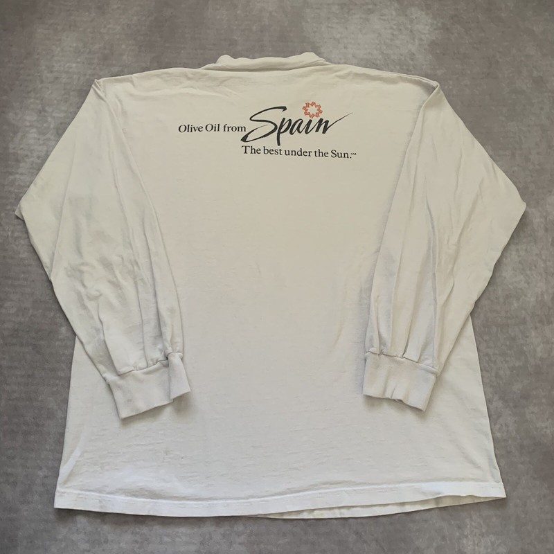 Vintage 90s Salgado Olive Oil Spain Shirt XL Food Company Signal Chef