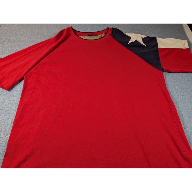 Rock Point Texas Tx Pride Collection Shirt Mens XL Red Texas Flag Raglan Tee