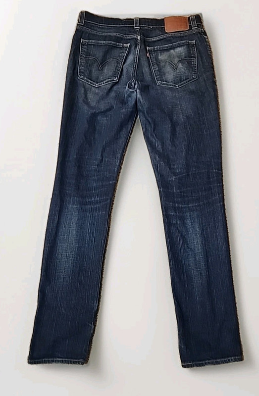 Vintage Levis 510 Jeans Men's Super Skinny Denim Stretch Size 34x33 Dark Blue R2 gallery
