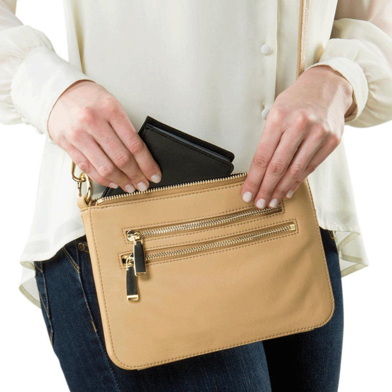 Wonder Wallet Black Leather Amazing Slim Thin RFID Wallets - As Seen on TV gallery