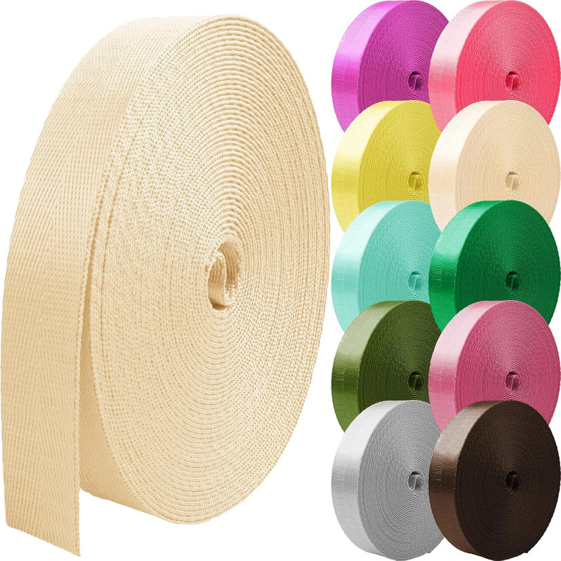 Nylon Webbing 1 inch 1.5 inch 2 inch Webbing Nylon Strap Nylon Belt, 10 25 50 3.