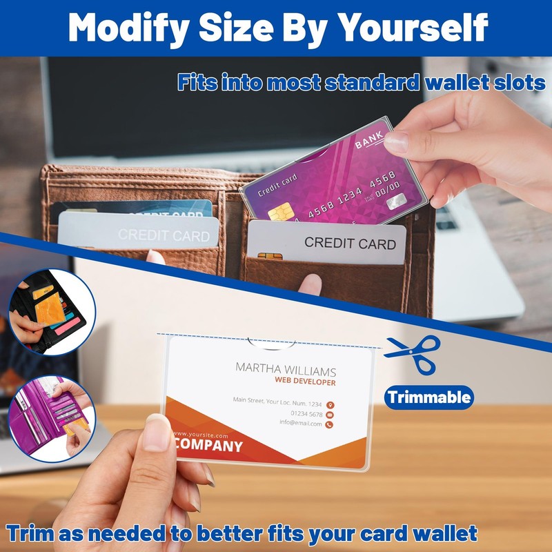 Card Protector Sleeves 6 Pack 31Mil SSN New Medicare Credit Card Holder gallery