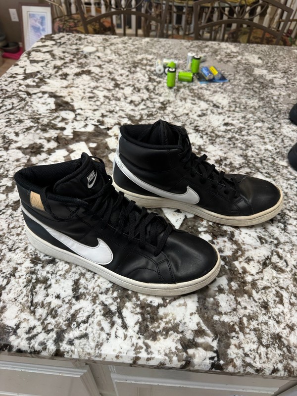 Nike Court Royale 2 Mid Black/White CQ9179-001 Men’s Size 10.5 w/free shipping!