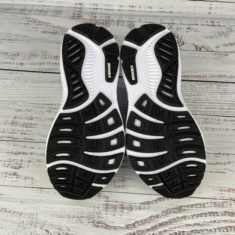 Brooks Ghost 18 Womens 8.5 B Running Shoes White Black Rose Gold gallery