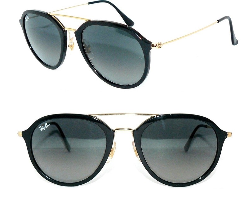 RAY BAN SUNGLASSES BLACK BLUE GOLD RB 4253 601 EYEGLASSES 2183 GATSBY 4273 CASE