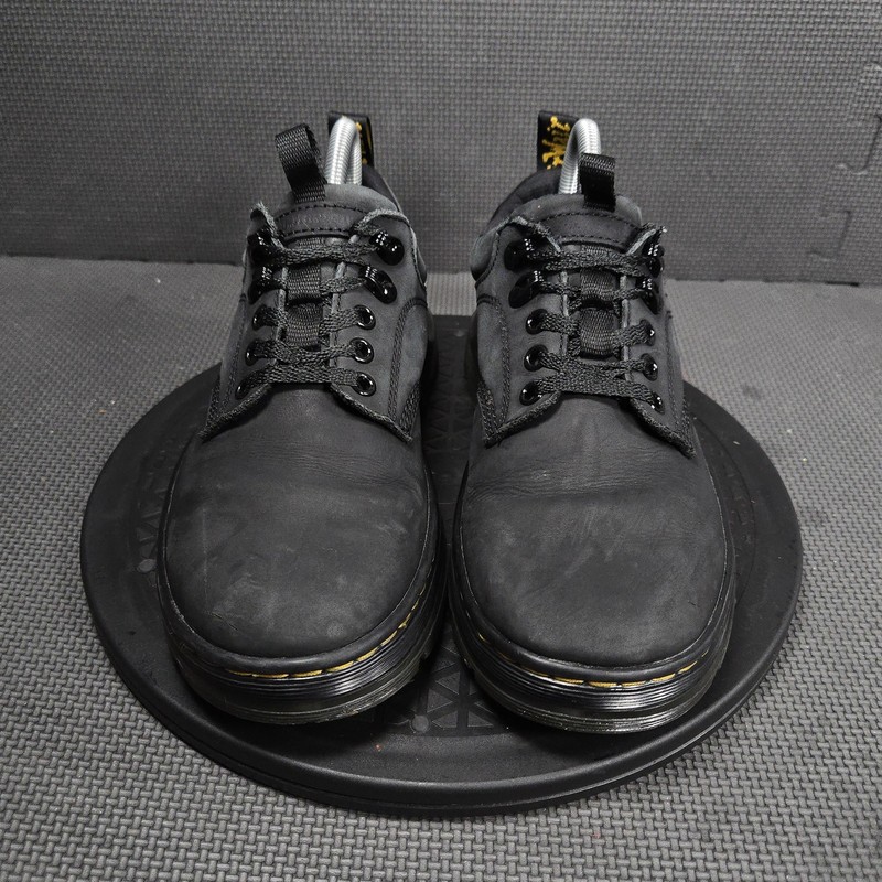 Dr. Martens Reeder Shoes Womens Size 8 Black Leather Casual Sneakers Comfort gallery