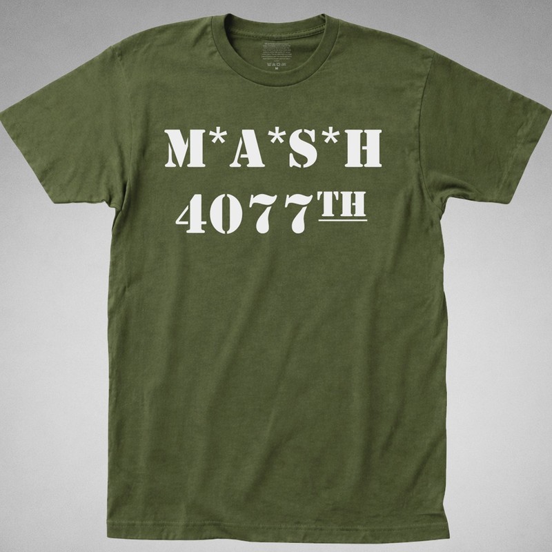 MASH 4077 th Shirt Hospital TV Show Army Military Division Vintage Retro Tee