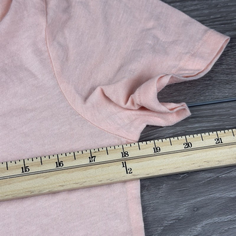 Victorias Secret Pink Women’s Short Sleeve V Neck T Shirt Peach Large New gallery