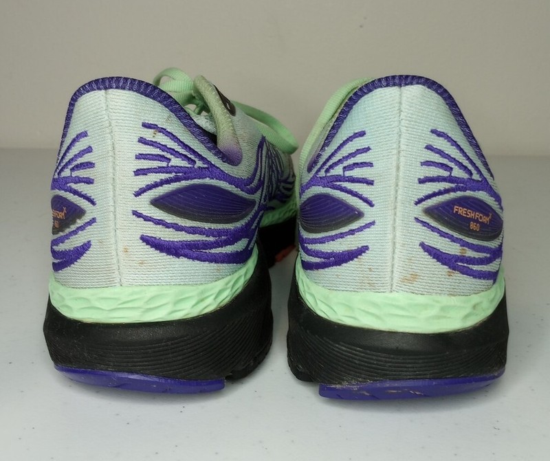 Women's New Balance Fresh Foam X 860 W860J12 Size 9.5 Light Green/Purple gallery