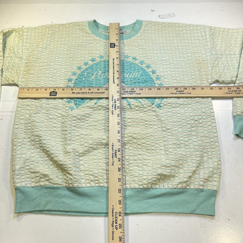 VINTAGE PARAMOUNT MOVIE STUDIOS WAFFLED SHIRT SWEATSHIRT Sz L UNIVERSITY PLACE gallery