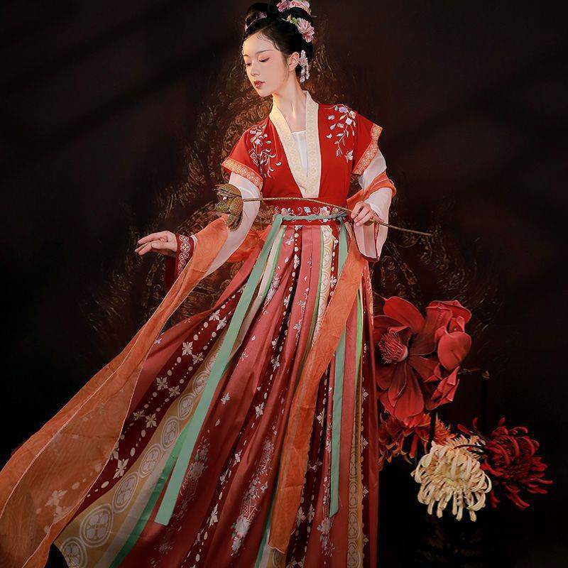 Women’s Chinese Hanfu Dress Ancient Traditional Hanfu Sets Retro Ethnic Costume