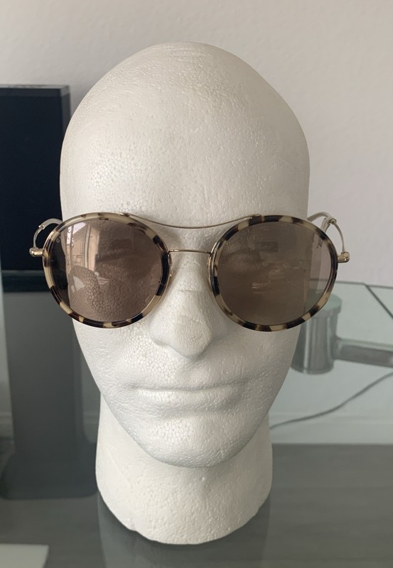 GUCCI GG 4252/N/S H7UXS 53[]21-140 Gold Tortoise Sunglasses Italy