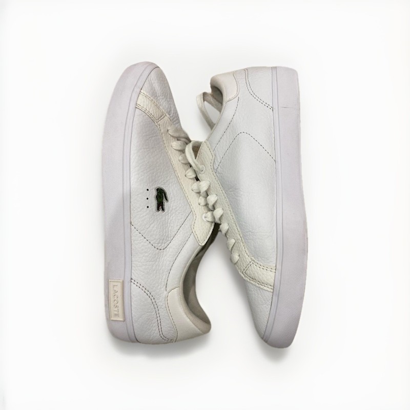 Lacoste Trainers Sneakers Smooth Leather White Women Shoe Size UK 6 EU 39.5 US 7