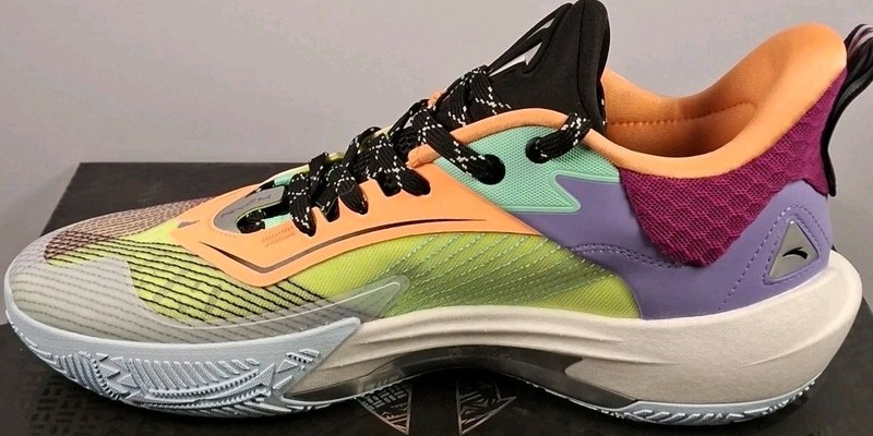 Anta Model 8125B1128S-2 Kai 1 Speed Men's 11, Green/Purple/White gallery