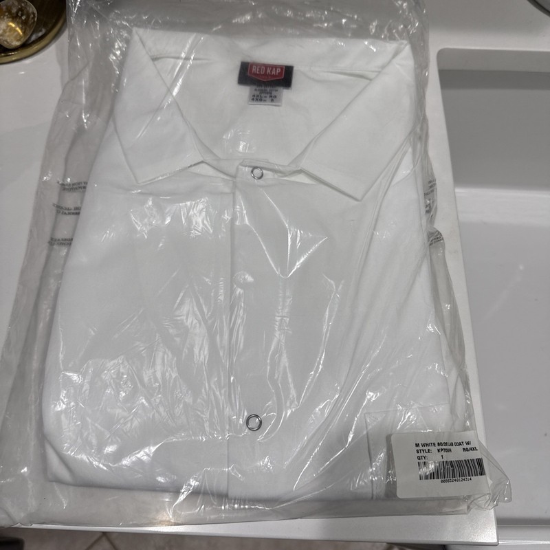 Red Kap Unisex Specialized Cuffed Lab Coat Size 4XL White KP70WH